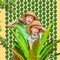 Tropical Luau Party Decorations 2Pack of 3.3x6.6ft Green Tropical Palm Leaves Photo Booth Prop Jungle Leaf Foil Fringe Curtain,Photo Backdrop for Safari Birthday Decorations Hawaiian Themed Dino Party